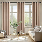 MIULEE Blackout Curtains for Bedroom 2 Panels 40 x 84 Inch Long Beige | Thermal - Image 6