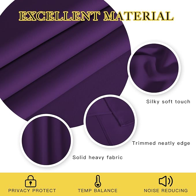 NICETOWN Patio Blackout Curtain Panels - Image 2