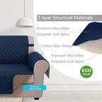 U-NICE HOME Reversible Oversized 28''Chair Covers, Pet Friendly, Elastic Straps - Image 5