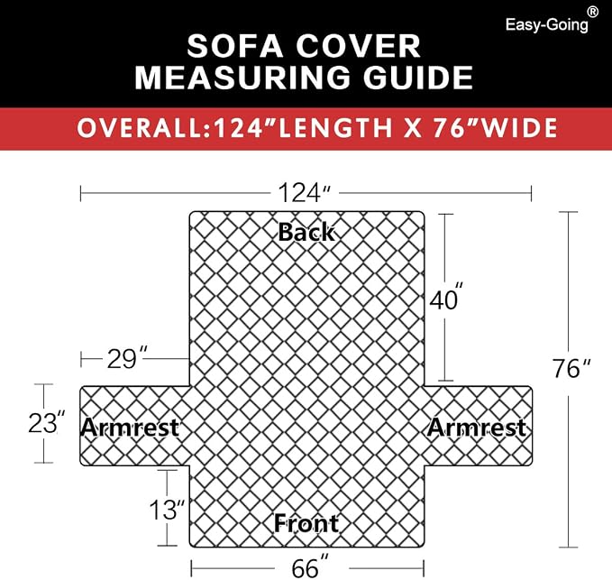 Easy-Going Reversible Couch Cover, 3 Cushion Sofa, Water Resistant Furniture Mat - Image 6