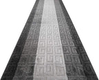 24 Ft Gray Extra Long Hallway Runner Rug, Non Slip Washable, Pet Friendly | - Image 4
