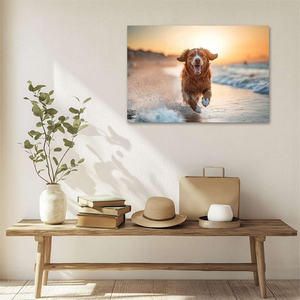 Personalized Photo Canvas Print Wall Art Custom Canvas Prints with Your Photo Customized Canvas Picture Frame Gifts for Pet Baby Family Mom Dad Men Women Couple Boyfriend Girlfriend