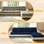 XINEAGE Large Couch Cushion Covers Seat Cushion Cover Thick Stretch Sofa - Image 7