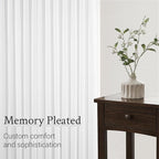 Topfinel Beige White White Linen Curtains 96 Inches Long - Image 5
