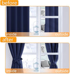 Blackout Curtains for Bedroom, 38 x 84 Inch, 2 Panels | Thermal Insulated & - Image 4