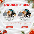 Custom Dog Memorial Gifts, Personalized Pet Memorial Ornament, Ceramic Christmas Ornaments 2025, Sympathy Keepsake Gift for Loss of Loved One, Dog Lover Gifts