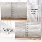 ORINOVA White Shag Washable Area Rugs - Image 5