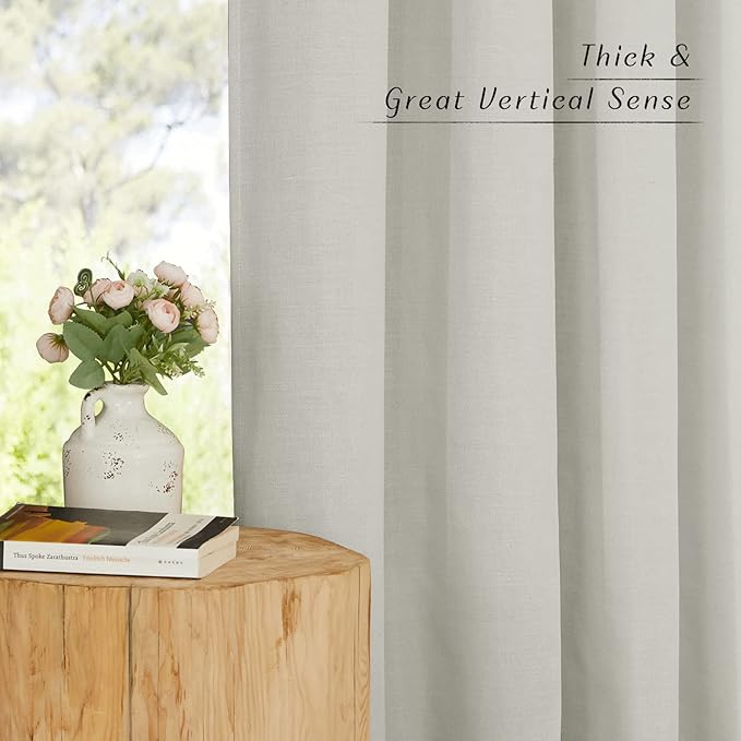 NICETOWN Linen 36 inch Curtains - Image 3