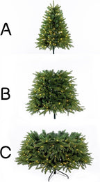 Evergreen Valley Fraser Fir Christmas Tree (6ft Pre-lit)