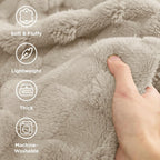 Bedsure GentleSoft Twin Blanket for Bed Light Brown - Super Soft Cozy Blankets for Women Men Girls, Cute Fuzzy Fleece Throws for Bedroom Couch, 60x80 Inches