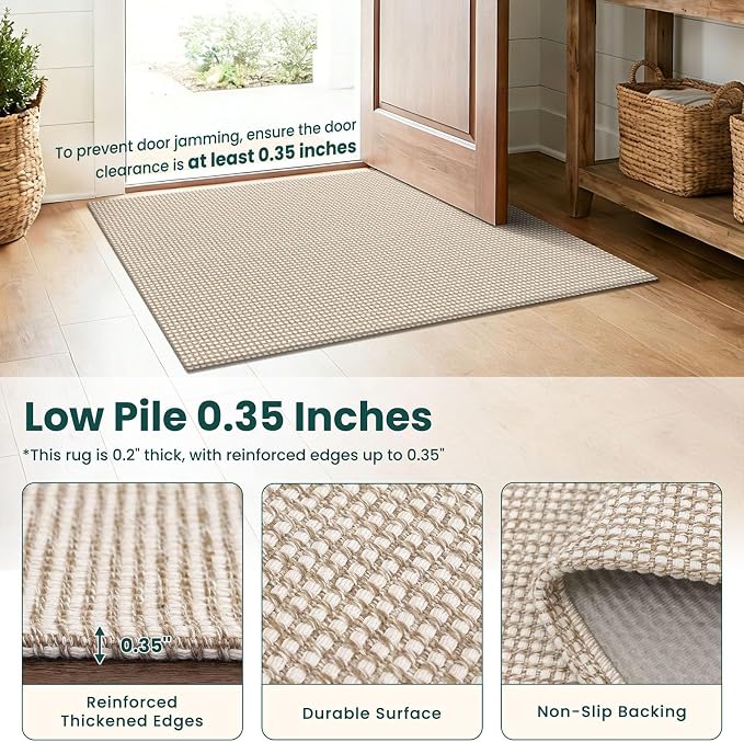 KOZYFLY Runners for Hallways 3x8 ft Washable Kitchen Runner Non Slip Rubber - Image 4