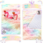 6x9 Large Rainbow Fluffy Soft Area Rug Non-Slip - Image 4