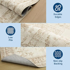 GarveeHome Vintage Beige Area Rug 8x10 - Image 7