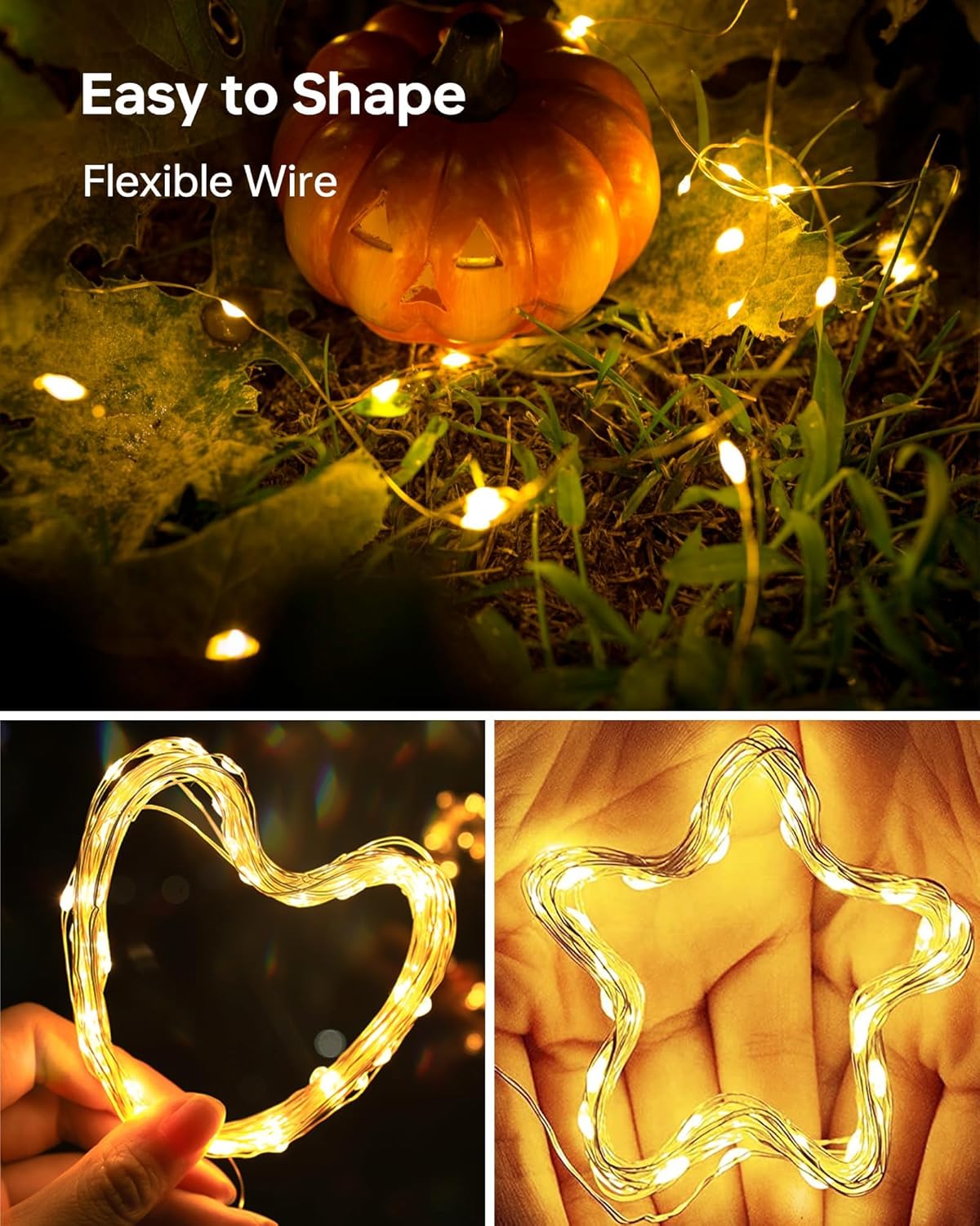 6 Pack Fairy Lights Battery Operated - 7ft 20 LED Twinkle Lights Copper Wire Mini String Lights Firefly Lights for Mason Jars DIY Crafts Christmas Wedding Party Centerpiece Table Decor, Warm White