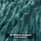NEWCOSPLAY Fleece Ribbed Cozy King Blanket - Image 5