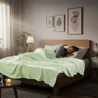 Utopia Bedding Soft Fleece Bed Blanket Queen Size Sage Green | Microfiber Plush - Image 8