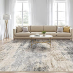 LOONGRUG 7x10 Area Rug Washable Large Neutral Modern Living Room Rugs | - Image 5