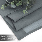 Tollpiz Sheer Tier Curtain Linen Textured Half Kitchen Curtains Sheer Light - Image 7