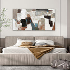 Dimpaga Abstract Canvas Wall Art Modern Wall Art Decor Pictures Wall Decor Minimalist Geometric Line Artwork for Walls Textured Wall Art Prints 20"X40" For Room Living Room Bedroom Office Wall Decor