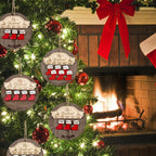 Personalized Christmas Ornaments 2025 with Names,1-7 Names Custom Ornaments for Christmas Tree Personalized Xmas Ornament Gifts for Family