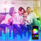 FRIDEKO HOME Pink Shade Floor Lamp with RGB Music Sync, 16 Million Colors & Stepless Dimming 2700K-6500K, 3CCT, 800LM LED Bulb with App & Remote, Modern Standing Light for Living Room, Bedroom, Office