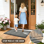 OLANLY Front Door Mat Outside Entrance 33x21, Waterproof Heavy-Duty Doormat | - Image 7