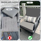 Sqodok Patio Cushion Cover 25x25 inch, Outdoor Seat Cushion Slip Cover - Image 8