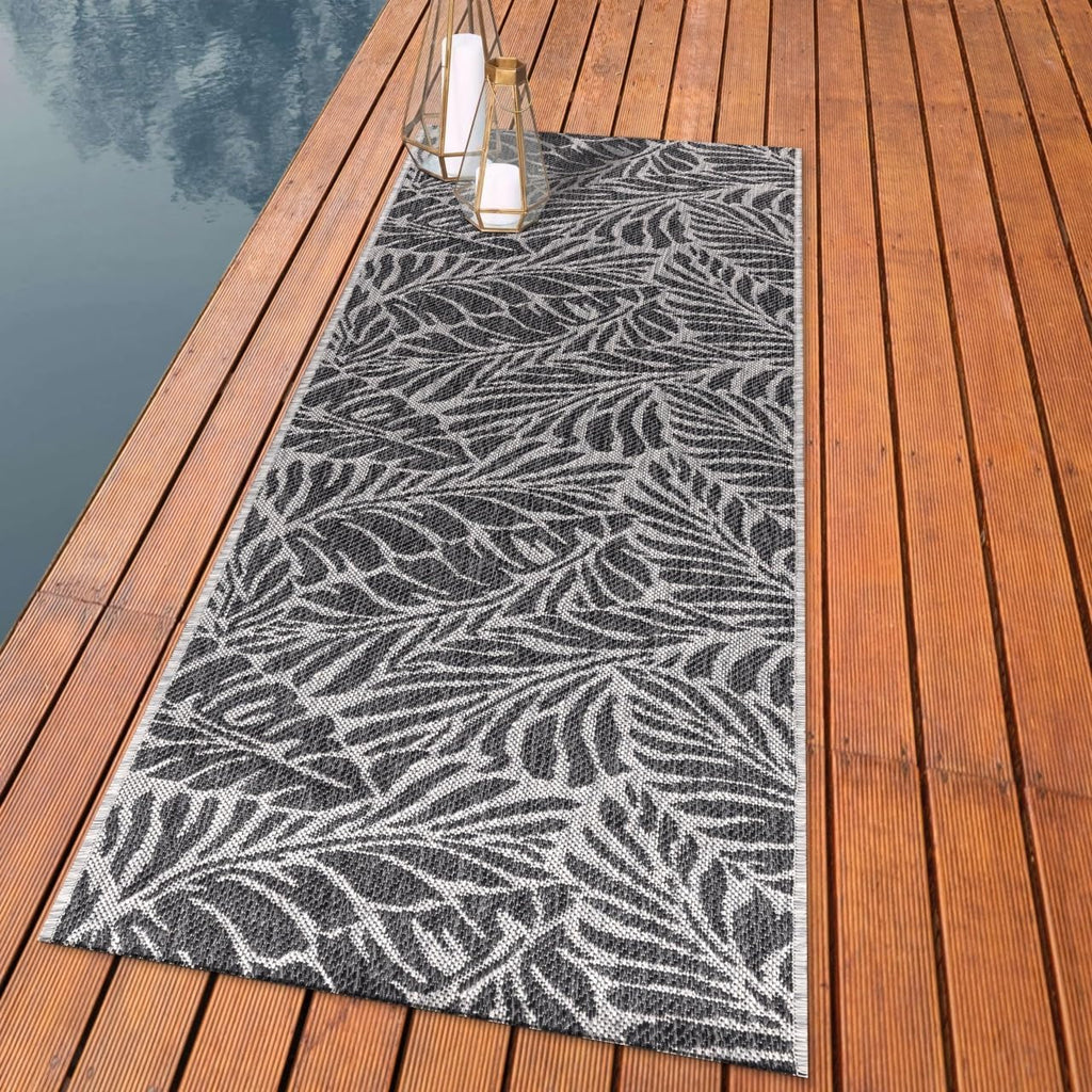 Keen Home Design Terrace Outdoor Runner Rug - 2x8 Washable Indoor/Outdoor Rug for Patio, Kitchen, Balcony, Beach, Garden, Deck and Porch, Size: 2'2"x7'7"