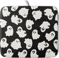 Halloween Dish Drying Mat for Kitchen Counter Cute Ghost Holiday Super Absorbent Reversible Microfiber Kitchen Countertop Protector Dishes Pad Small 16x18 inch