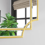 Bathroom Mirror for Wall Gold Farmhouse Wall Vanity Mirror for Over Sink Wood Framed Beveled Mirrors Deco（20 * 28IN/Gold）