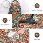 Yamaziot Washable Runner Rug, 2x10 Non-Slip Boho Hallway Kitchen Rug | Stain - Image 4