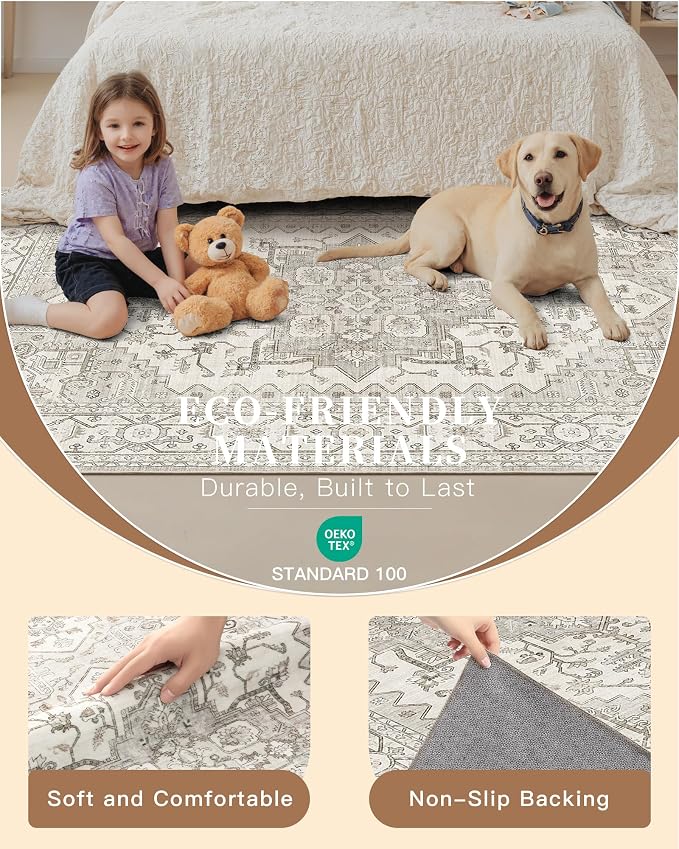 Madane Washable Entry Rug 3x4 Area Rugs - Image 5