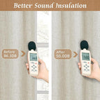 Natural 100% Blackout Linen Curtains 63 Inches - Image 7