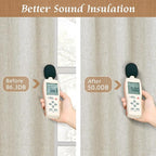 54 Inch Natural 100% Blackout Linen Curtains - Image 5