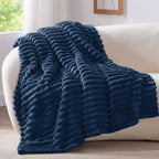 BEDELITE Striped Fleece Throw Blanket, Soft Cozy, Lightweight Warm, Machine - Image 7