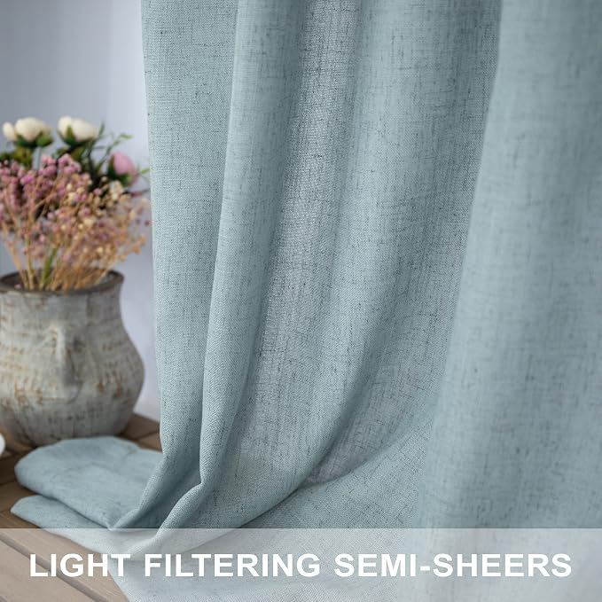 Seafoam Green Curtains 38 Inch Wide - Image 4
