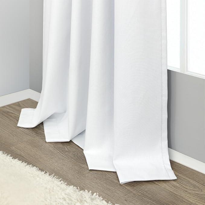 Short Blackout Curtains 54 Inch Length 2 Panels - Image 9