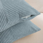 Fancy Homi Set of 2 Light Blue Long Lumbar Decorative Throw Pillow Covers 16x24 - Image 3