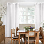 Extra Long Snow White Pinch Pleated 132 Inch Linen Curtains | Memory Training - Image 6