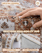 2x7 Runner Rug, Non Slip Washable Rugs - Image 7