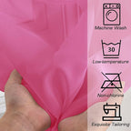 Hot Pink Sheer Curtains for Bedroom Living Room 54 Inch Length 2 Panels Set - Image 5