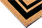 Calloway Mills 152963672O Black Border 36" x 72" Monogram Doormat Letter (O)