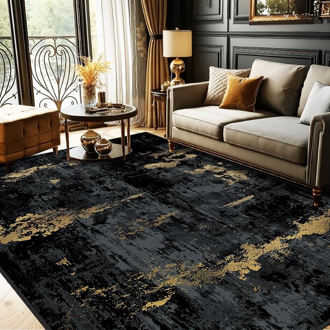 RELEANY Washable 10'x12' Abstract Area Rug by RELEANY