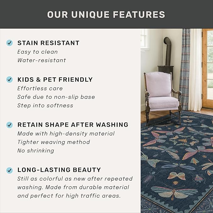 Washable Kitchen Runner Rug 2'6"x12', Non Slip Indoor Mat - Image 6