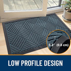 OLANLY Front Door Mat Outside Entrance 35x23, Waterproof Heavy-Duty Doormat | - Image 5