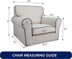 PureFit Super Stretch Chair Covers Fleece Couch Covers - Image 6