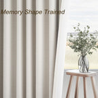 Topfinel Extra Long Total Blackout Linen Curtains 108 Inches Long - Image 4