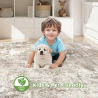 LOONGRUG 7x10 Area Rug Washable Large Neutral Modern Living Room Rugs | - Image 7