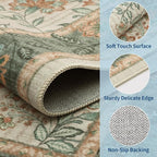 GarveeHome Small Sage Green Entryway Rug, 2x3 Washable Front Door Rug Indoor - Image 5