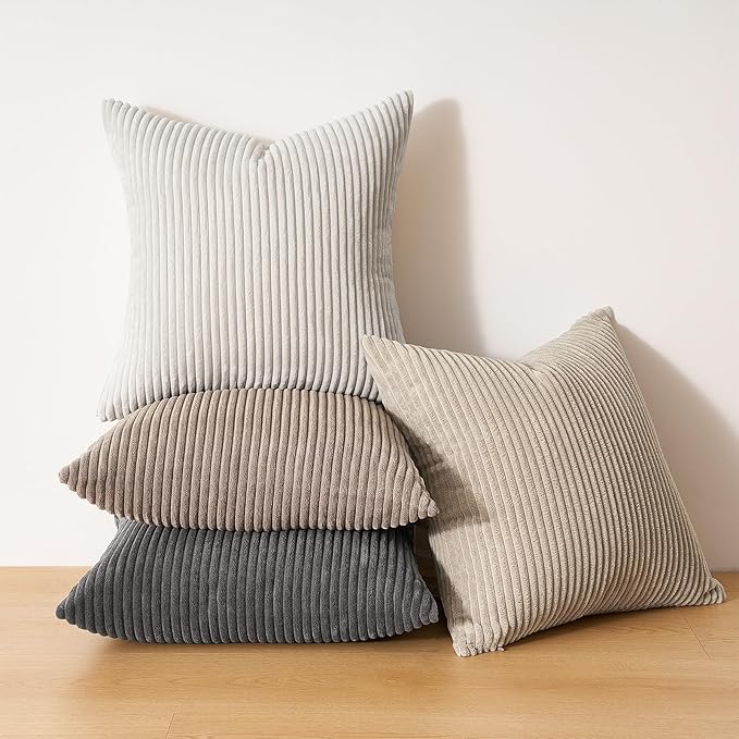 Topfinel 4 Packs Natural Decorative Throw Pillows Covers 20x20 Inch - Image 7